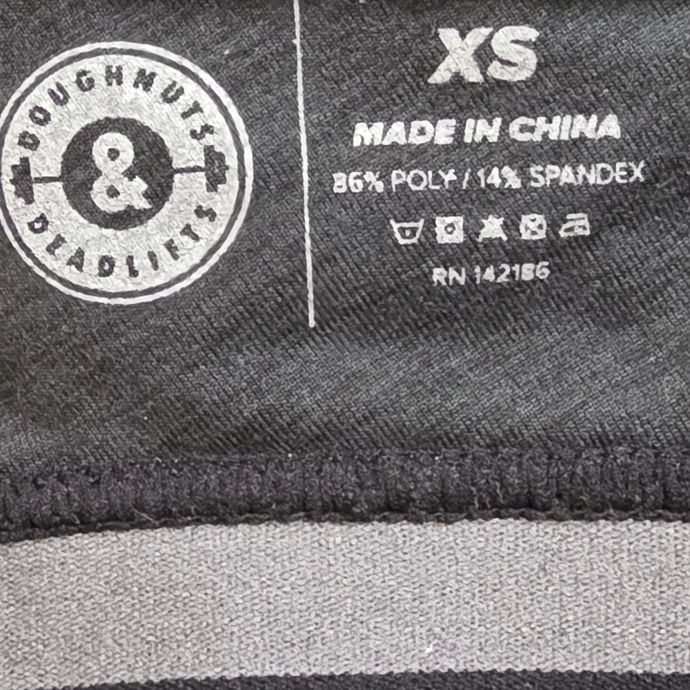 Doughnuts & Deadlifts Logo Crossback Sports Bra NWT XS